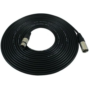GLS Audio 25 foot Mic Cable Patch Cords - XLR Male to XLR Female Black Microp... - Picture 1 of 9