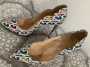 Christian Louboutin mehrfarbig bedruckte Lackleder Hot Chick Pumps Gr. 39 - Bild 1 von 9