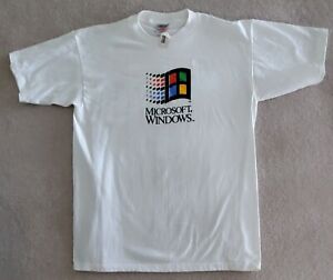 Vintage Windows Microsoft Employees Store T Shirt Size L 42-44 USA Made "Rare"