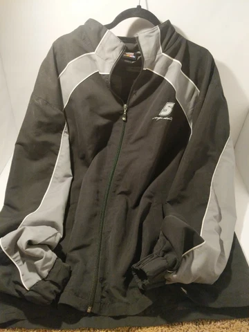 Chase Authentic Nascar Racing Black Jacket Kasey Khane #5 Farmers Insurance XL Cover