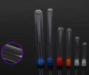 Wholesale Clear Plastic Laboratory Single-off Test Tubes Sample Container Vials - Picture 1 of 9