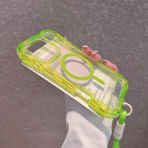 Magnetic Case Lanyard For iPhone 17 Pro Max 16e 15 14 13 12 Shockproof TPU Cover - Picture 1 of 82