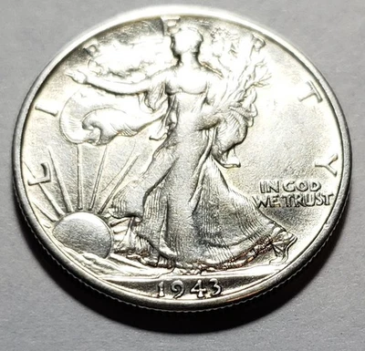1943-S Walking Liberty Half Dollar Cleaned - Image 1 of 2