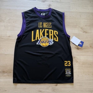Maglia smanicata NBA uomo Los Angeles Lakers #23 basket nera taglia large - Foto 1 di 9