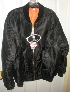 Rothco MA-1 schwarz orange Wende Fliegerjacke Herren große Stickerei WBR - Bild 1 von 13