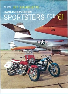 1961 Harley Davidson Sportster brochure/poster - Bild 1 von 4