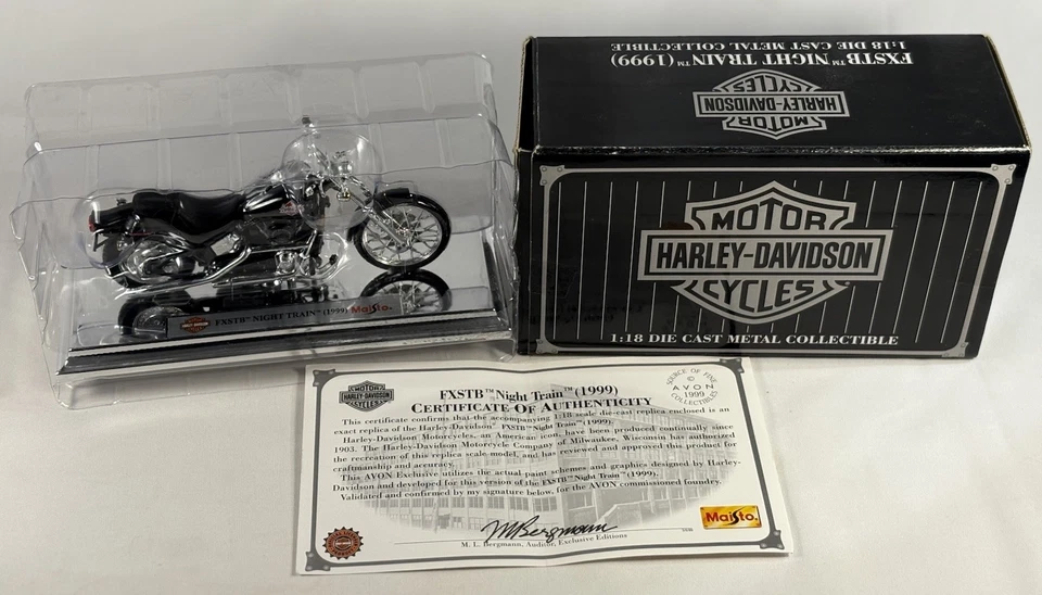 Harley Davidson 1999 FLSTF Fat Boy 1:18 Die Cast motocicleta Maisto de colección nuevo en stock Foto 1 de 4