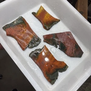 Material de cabeza de flecha de jaspe pedernal para romper en blanco piedra de sangre de jaspe verde - Imagen 1 de 9