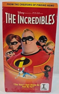 Disney Pixar's The Incredibles 2005 VHS Tape (Sealed) Video Store Copy - Picture 1 of 9