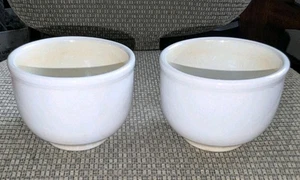 Vintage Homer Laughlin USA bleifrei beige Schüssel 2er Set / gebraucht - Bild 1 von 5