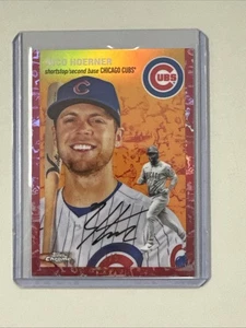 2023 Topps Chrome Platinum Nico Hoerner Platinum Toile Cream Red /5  - Picture 1 of 2