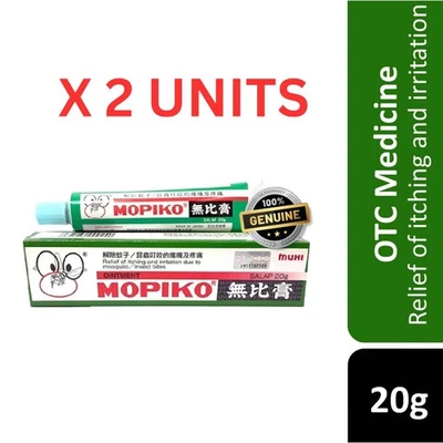 2X MOPIKO Ointment Relief Insect Mosquito Bites Stings Mild Burns Rashes 20g - Image 1 of 4