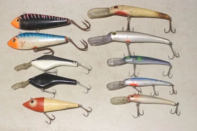 Lot of 10 Saltwater Lures Manns Boone & Others - Image 1 of 4