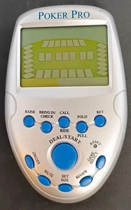Poker Pro Handheld Electronic Game by Westminster Inc Atlanta GA 0266 Silver - Picture 1 of 9