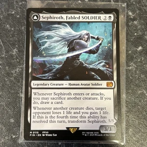 Magic The Gathering Final Fantasy Sephiroth, Fabled Soldier- One Winged Angel - Foto 1 di 7