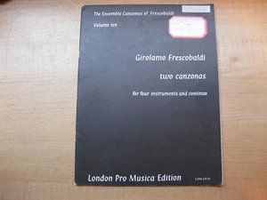Girolamo Frescobaldi Two Canzonas Four Instruments - Imagen 1 de 3