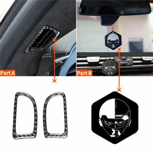 Carbon Fiber Dash Side Air Outlet Sticker For Chevrolet Corvette C7 2014-2019 - Picture 1 of 7