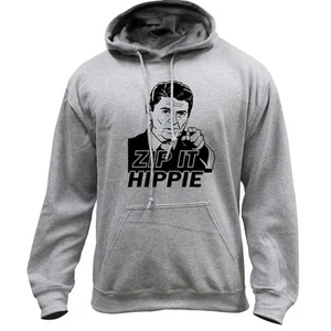Felpa con cappuccio maglione classico zip it hippie divertente - Foto 1 di 2