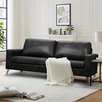 79" Oversized Sofa Couch Modern Loveseat Upholstered Lounge Livingroom Furniture - Image 1 of 4