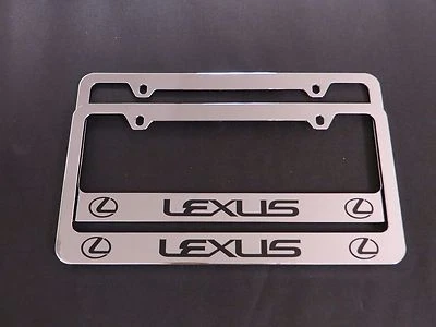 2 Brand New lexus chrome metal license plate frame  - Image 1 of 2