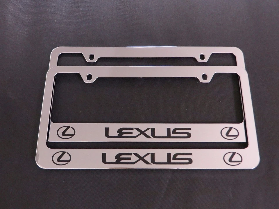 2 Brand New lexus chrome plastic license plate frame  - Image 1 of 1