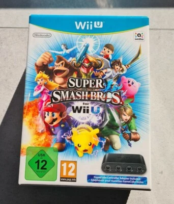 SUPER SMASH BROS. WII U + ADATTATORE GAMECUBE - GIOCO NINTENDO PAL ITA COMPLETO  - Immagine 1 di 4