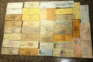 Set 37 Vintage BANKSCHECKGUTSCHEIN Lot Schatz Original PUERTO RICO Scheck Gutschein SELTEN - Bild 1 von 12