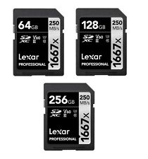 Lexar Professional SD 1667x Ficha De Memoria SDXC 64 128 256GB Clase 10