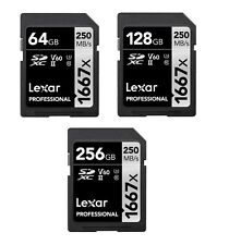 📱Lexar Professional SD 1667x Scheda di Memoria SDXC 64 128 256 GB Classe 10📱