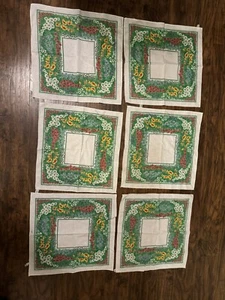 SUNWEAVE LINEN CORP 6 Servilletas De Colección Algodón Poli Patrón Floral Colores Vibrantes - Imagen 1 de 4