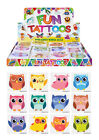 24 Temporary Tattoos Kids Childrens Girls Boys Novelty Party Loot Bag Fillers