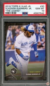2019 TOPPS X VLAD THE LEGEND VLADIMIR GUERRERO JR. #30 PSA 10 POP 40 (542) - Picture 1 of 2