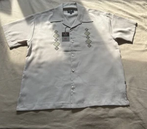 BC ETHIC Vintage 2000's Men’s Embroidery Beige Shirt, Made in the USA, Size L - Picture 1 of 12