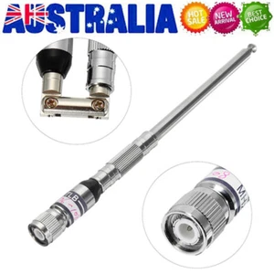 Telescopic TNC Antenna For VHF 76-108MHz FM Radio Transmitter 1150mm Max Length - Picture 1 of 9
