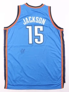 Reggie Jackson Signed Oklahoma City Thunder Jersey (JSA COA) 2011 1st Round Pick - Picture 1 of 7