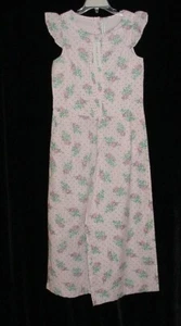 NWT Janie & Jack Girls CROQUET CLUB Pink Floral Swiss Dot Romper Size 8 VHTF - Picture 1 of 10