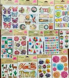 DIY Lot Kit Scrapbook Supply Stickers Border Dies Gems Card Making 888pc - Picture 1 of 22