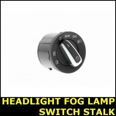 Headlight Fog Lamp Switch Stalk FOR VW CARAVELLE T5 2.0 03->15 - Image 1 of 4