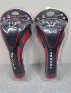 NEW NFL Houston Texans Lot of 2 Oversized Golf Driver Head Cover Apex - Picture 1 of 6