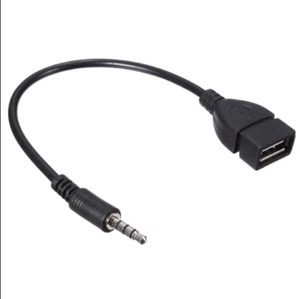 3.5mm Male Audio AUX Jack to USB 2.0 Type A Female OTG Converter Adapter Cable - Picture 1 of 1