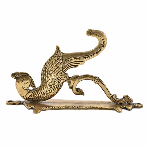 Set of 2 Antique Brass In Dokra Art Door Pull Handle Vintage Style Cover