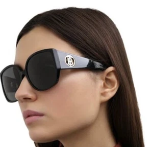 AUTHENTIC BURBERRY Sunglasses B 4290 Cat eye Butterfly Black Oversized 61mm - Foto 1 di 12