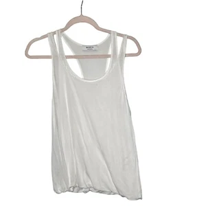 Bailey/44 Womens White Siro Modal Tank Top Large Basic Minimalist Double Layer - Picture 1 of 8