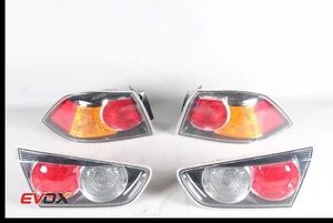 2008-2015 MITSUBISHI LANCER EVOLUTION 10 EVO X OEM TAIL LIGHTS SET OEM USED - Picture 1 of 8