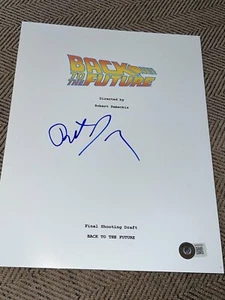 ROBERT ZEMECKIS SIGNED AUTOGRAPH MOVIE SCRIPT BACK TO THE FUTURE BECKETT BAS X1 - Picture 1 of 2
