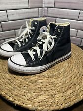 Converse Chuck Taylor All Star High Top Black Sneakers Shoes Youth Size 3