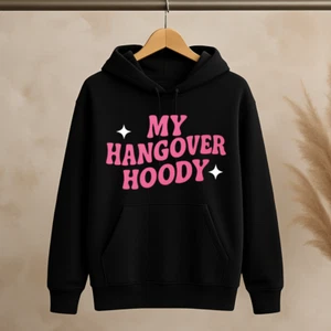Sudadera con capucha de algodón premium para resaca - Imagen 1 de 2
