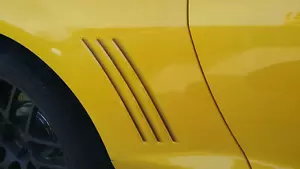 Camaro SLP Performance Black Fade Rear Quarter Gills Decals NOS 2010-2015 - Foto 1 di 2