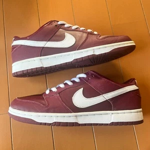 Size US 10 Nike Dunk Low Pro B SB 2001 Team Red Burgandy Griptape 624044-612 JP - Picture 1 of 7