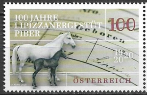 2020 Österreich Mi. 3542 **MNH 100 Jahre Lipizzanergestüt Piber - Bild 1 von 1